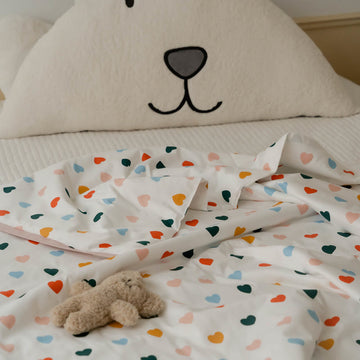 Baby Toddler Colorful Heart Cotton Quilt