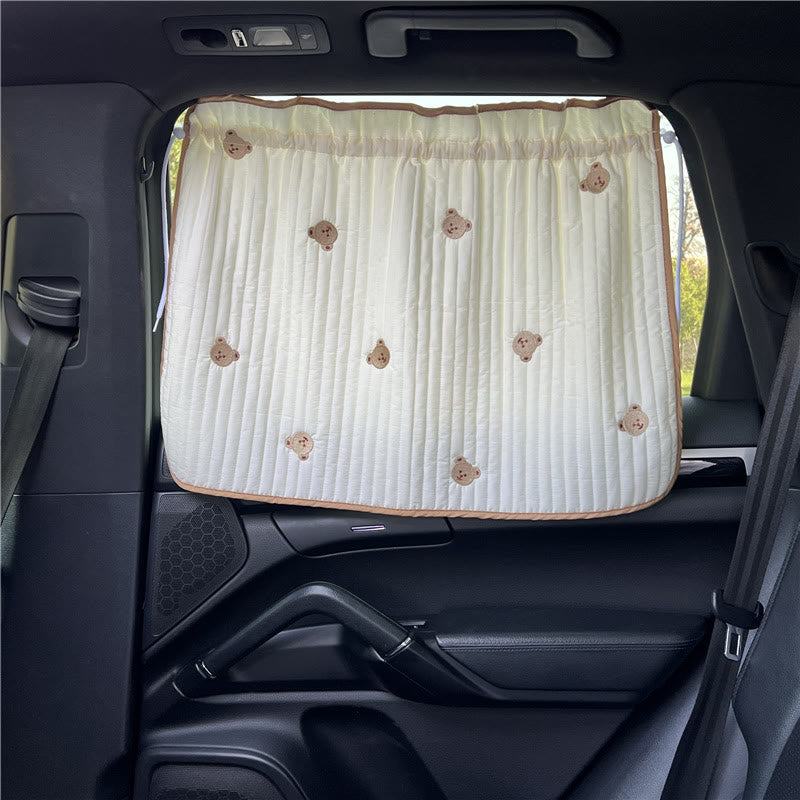Bear Tulip Car Sun Shade Cover