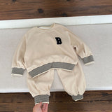 B Toddler Striped Sweatsuit 2 Pieces Set
