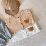 Baby Toddler Embroidered Bear Cardigan