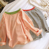 Toddler Striped Side Casual Sweatshirt