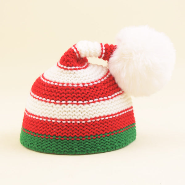 Baby Striped Christmas Knitted Warm Beanie