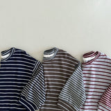 Toddler Wide Thin Stripes Casual Sweatshirt