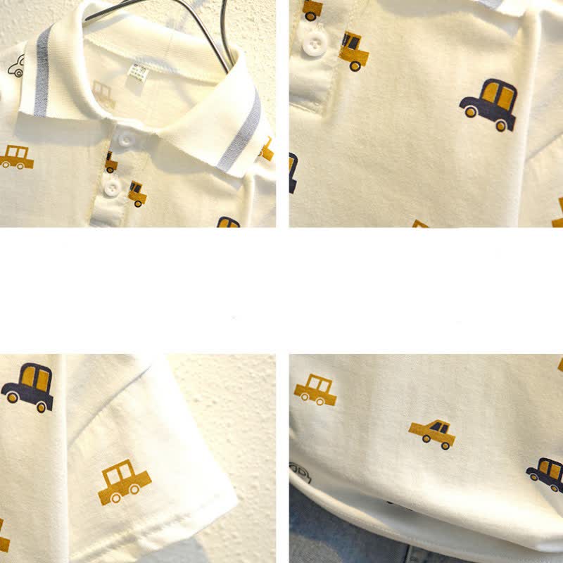 Toddler Boy Cars Tee and Denim Shorts Set