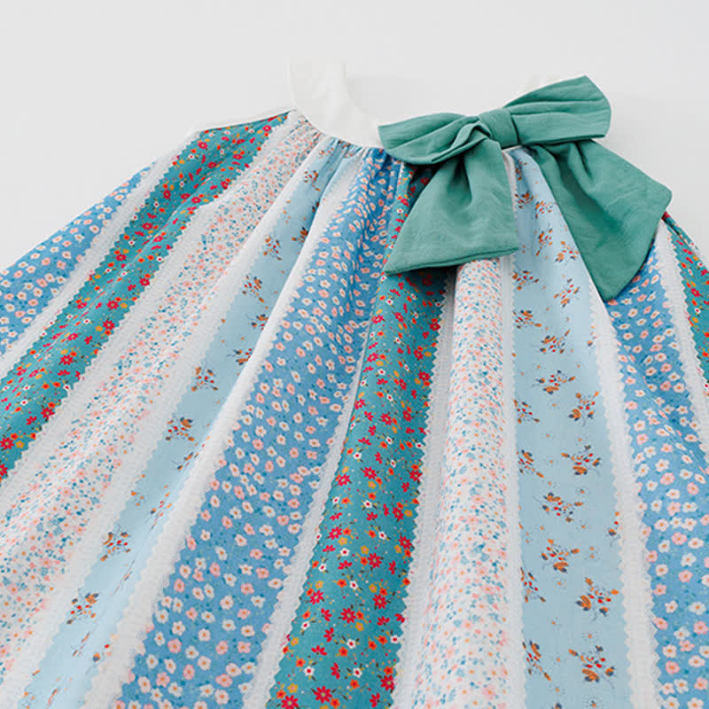 Toddler Girl Floral Bowknot Sling Dress