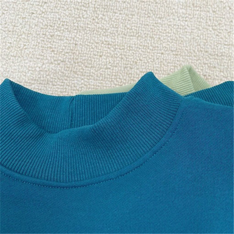Toddler Solid Color Casual Sweatshirt