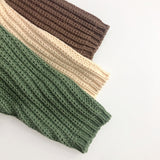 Toddler Vintage Solid Color Retro Style Knitted Sweater