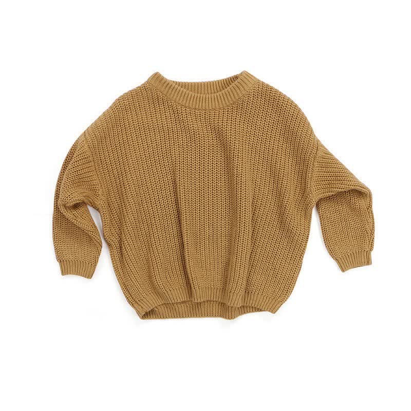 Baby Toddler Solid Color Warm Sweater