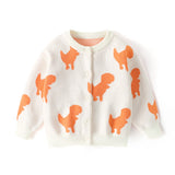 Toddler Knitted Cartoon Dinosaur Cardigan