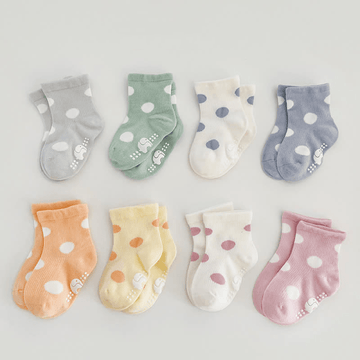 4 Pairs Baby Toddler Polka Dot Socks