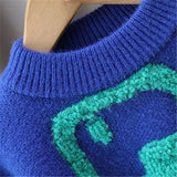 Toddler Boy Cartoon Dinosaur Knitted Lovely Sweater