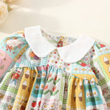 Baby Toddler Girl Animal Food Bow Flower Dress