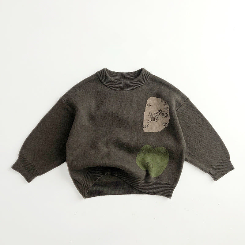 Toddler Color Block Knitted Sweater