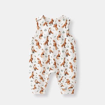 Baby Organic Cotton Fox Sleeveless Romper