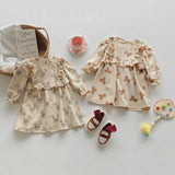 Toddler Girl Stringy Selvedge Animal Dress