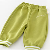 DINOSAUR Baby Casual Slogan Zipper Green Coat Pants