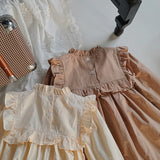 Toddler Girl Stringy Selvedge Retro Style Floral Dress