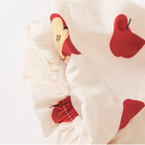 Toddler Girl Apple Puff Sleeve Dress