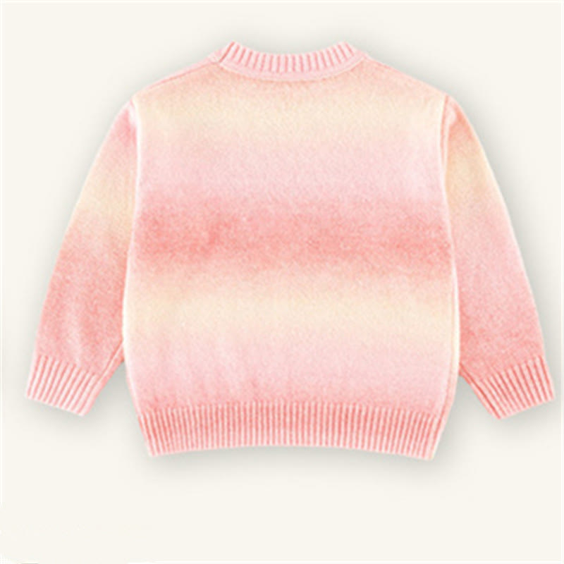 Toddler Loose Gradient Knitted Sweater