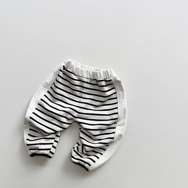 Toddler Boy Striped Panel Pants