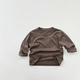 Toddler Retro Solid Color Casual T-Shirt