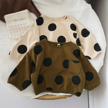 Toddler Dots Pocket Sweatshirt