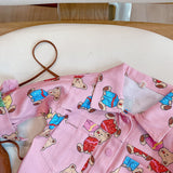 Toddler Girl Pink Bear Jacket