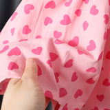 Toddler Girl Heart Puff Sleeve Dress