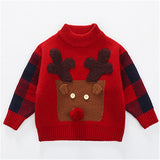 Toddler Cartoon Elk Lovely Knitted Sweater