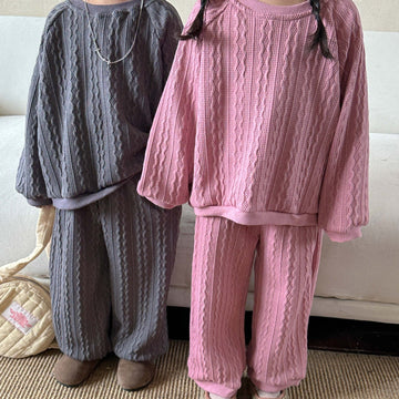 Toddler Twist Top and Pants Solid Color Set