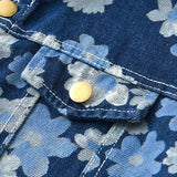 Baby Toddler Flower Denim Jacket and Pants Set