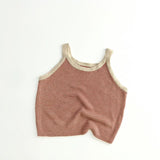 Toddler Knitted Striped Tank Top