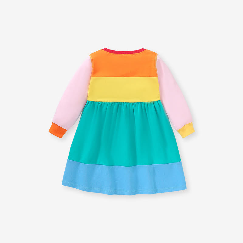 Toddler Girl Rainbow Multicolor Dress