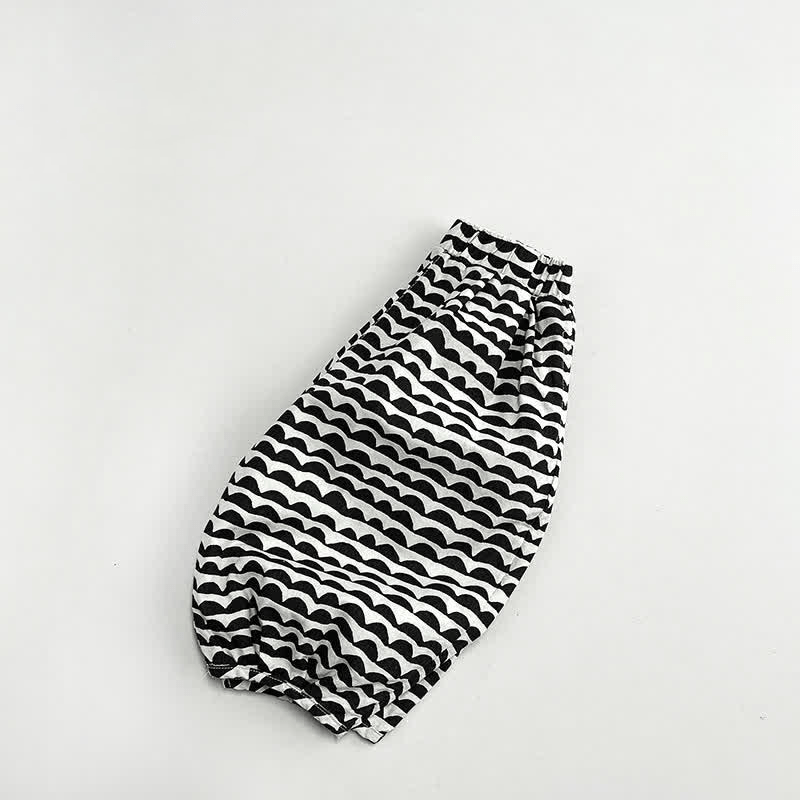 Toddler Wavy Loose Capri Pants