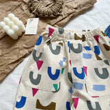 Toddler Colorful Multifarious Pattern Pocket Pants