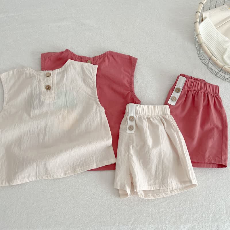 Toddler Emoji Tank Top and Shorts Set