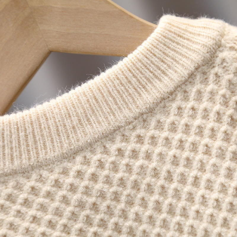 Toddler Boy Striped Bear Knitted Sweater