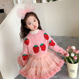 Toddler Girl Strawberry Sweet Cardigan