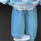 HI Toddler Slogan Tie-dye Blue 2 Pieces Set