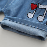 Baby Toddler Striped Astronaut Tee and Shorts Set