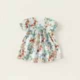 Toddler Girl Puff Sleeve Flower Dress