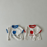 APPLE Baby Toddler Tee and Plaid Shorts Set