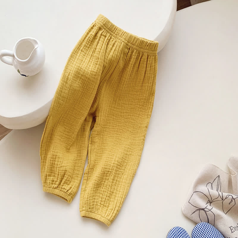 Toddler Solid Color Versatile Pants
