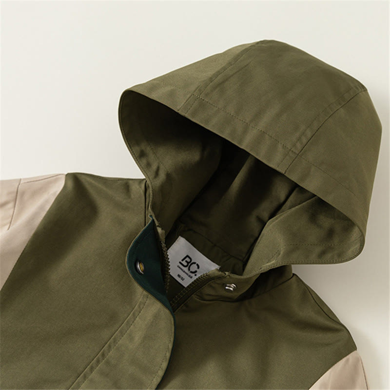 Toddler Color Block Hooded Jacket