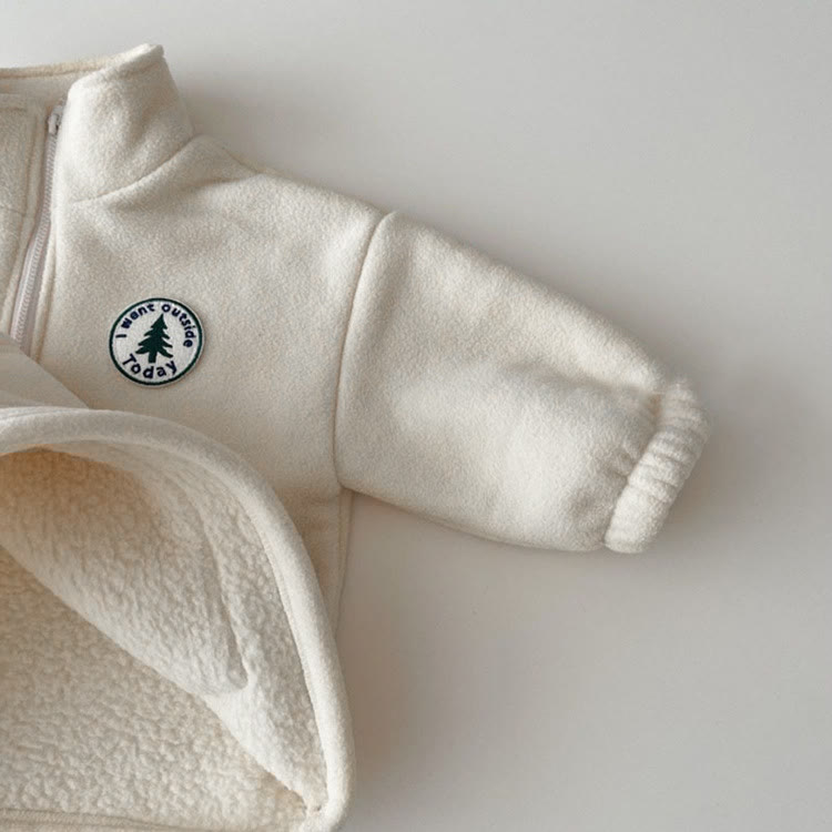 I WANT OUTSIDE TODAY Baby Polar Fleece Pullover & Pants Set