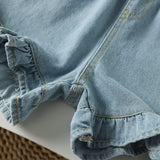 Toddler Girl Dot Camisole and Denim Shorts Set