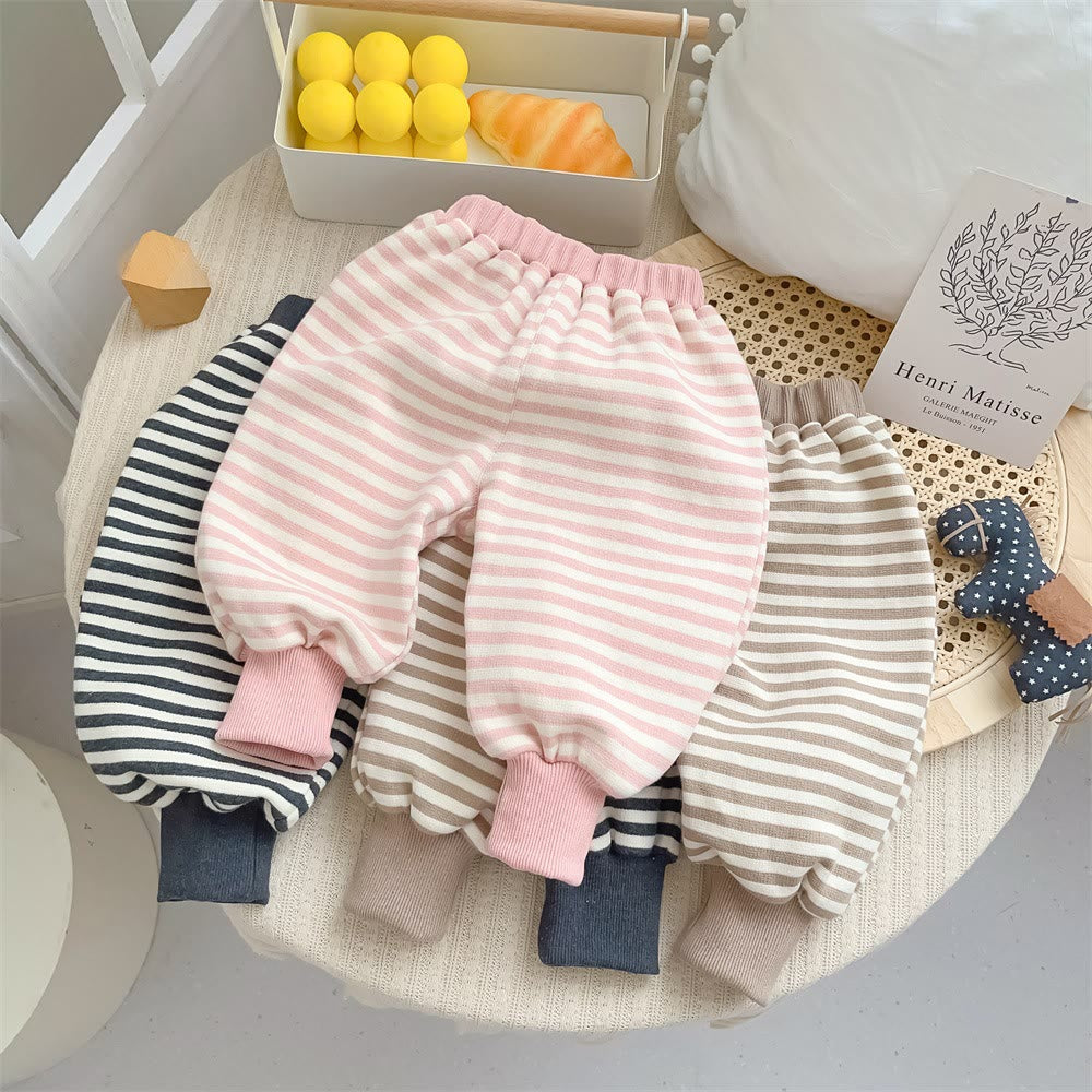 Baby Casual Striped Side Jogger Pants