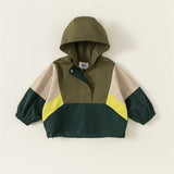 Toddler Color Block Hooded Jacket