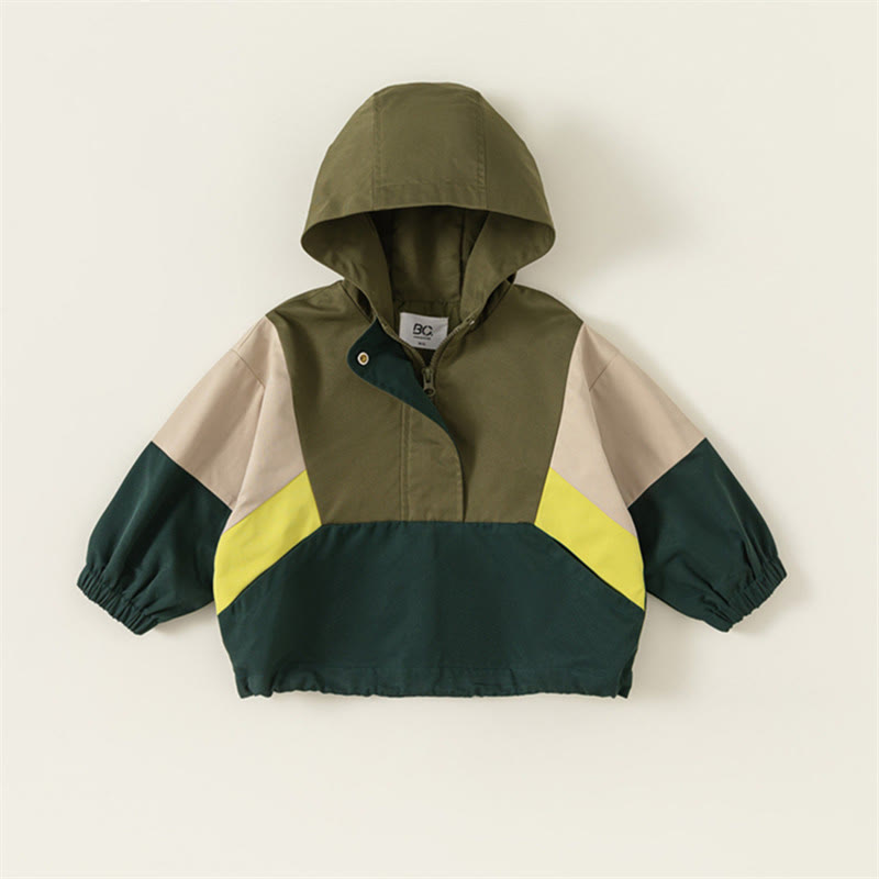 Toddler Color Block Hooded Jacket