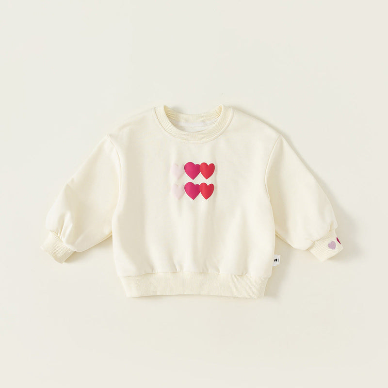 Toddler Girl Heart Sweatshirt